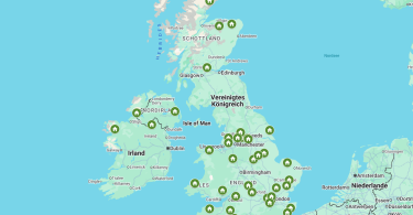 UK & Ireland Map of straw bale houses
