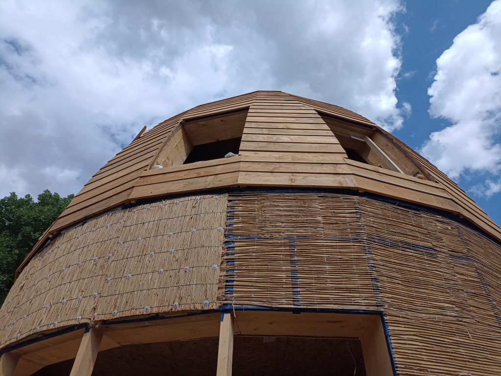 Straw Bale-Roundhouse and Dome in Prague