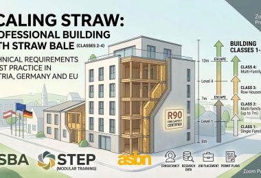 Scaling Straw: Technical Requirements, Certificates and Workarounds for Straw Bale Buildings in Building Class 1-4